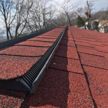 Ridge Guard Installation on Roof